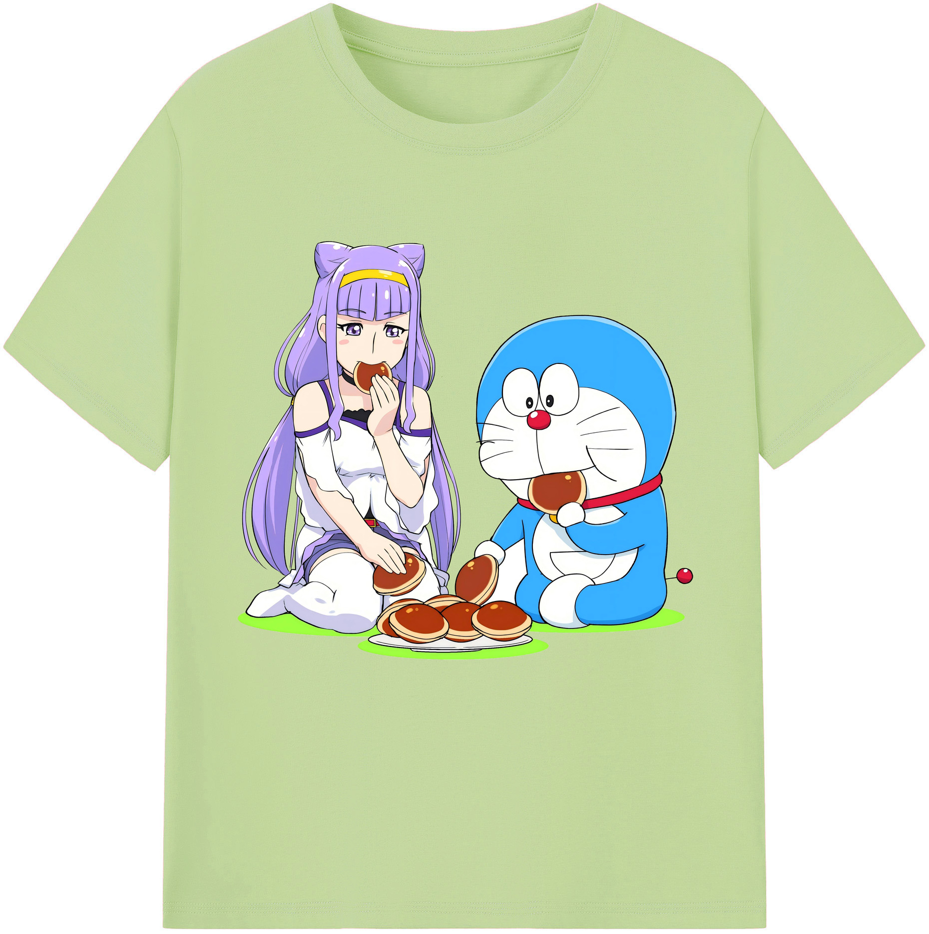 （画像用） ドラえもん Doraemon 綿100％半袖Tシャツ（フロントプリント）